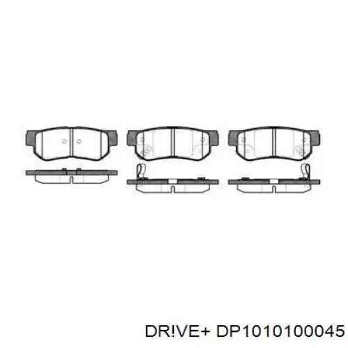 DP1010.10.0045 Dr!ve+ pastillas de freno traseras