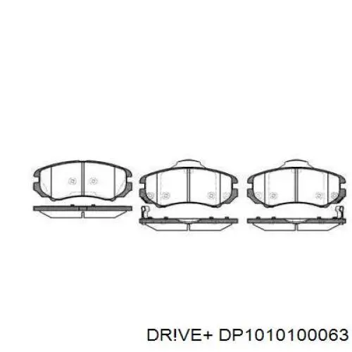 DP1010.10.0063 Dr!ve+ pastillas de freno delanteras