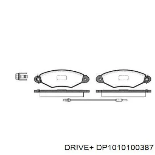 DP1010.10.0387 Dr!ve+ pastillas de freno delanteras