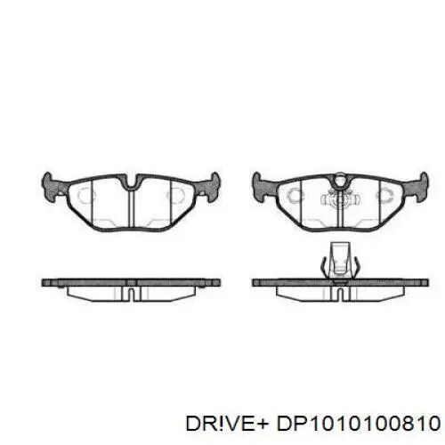 DP1010.10.0810 Dr!ve+ pastillas de freno traseras