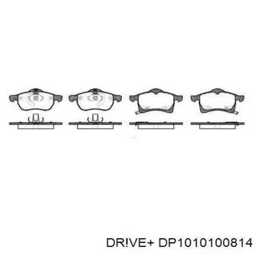 DP1010.10.0814 Dr!ve+ pastillas de freno delanteras