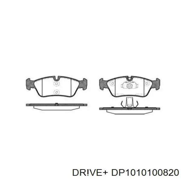 DP1010.10.0820 Dr!ve+ pastillas de freno delanteras