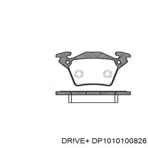 DP1010.10.0826 Dr!ve+ pastillas de freno traseras