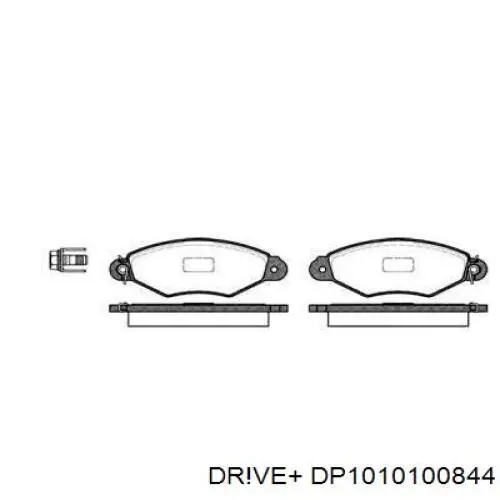 DP1010.10.0844 Dr!ve+ pastillas de freno delanteras