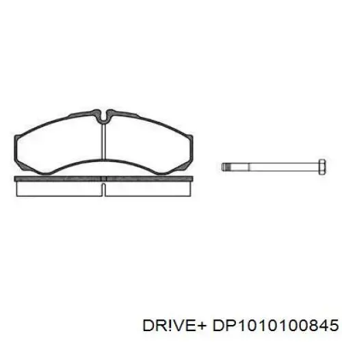 DP1010.10.0845 Dr!ve+ pastillas de freno traseras