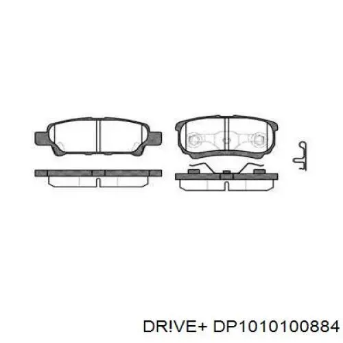 DP1010100884 Dr!ve+ Pastillas traseras