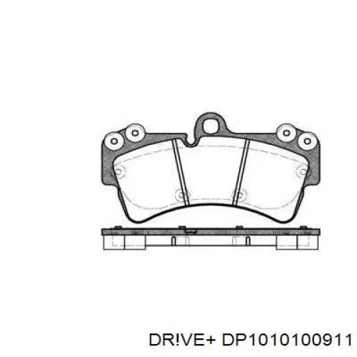 DP1010.10.0911 Dr!ve+ pastillas de freno delanteras