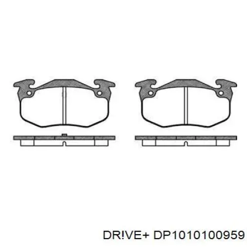 DP1010.10.0959 Dr!ve+ pastillas de freno traseras