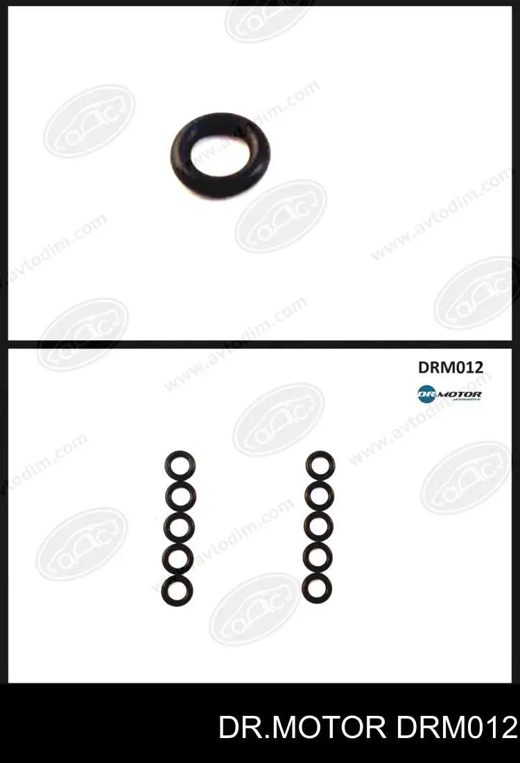 DRM012 Dr.motor anillo obturador, tubería de inyector, retorno