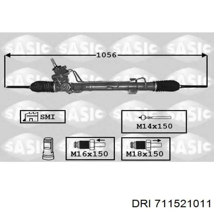 711521011 DRI cremallera de dirección