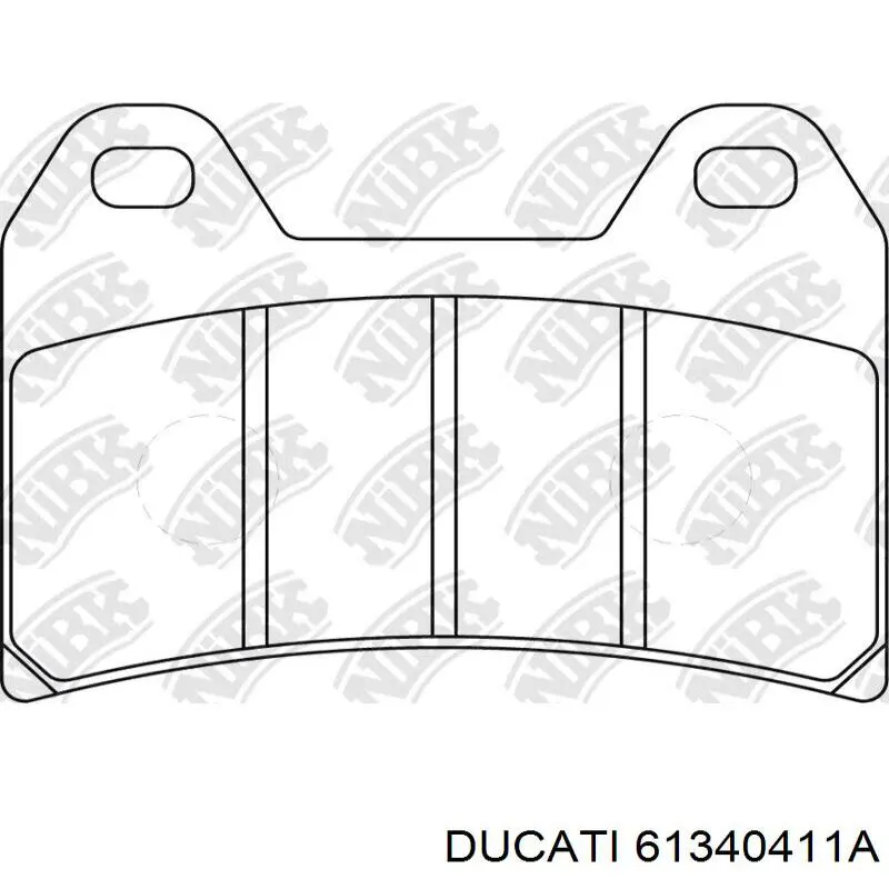 61340411a Ducati pastillas de freno delanteras