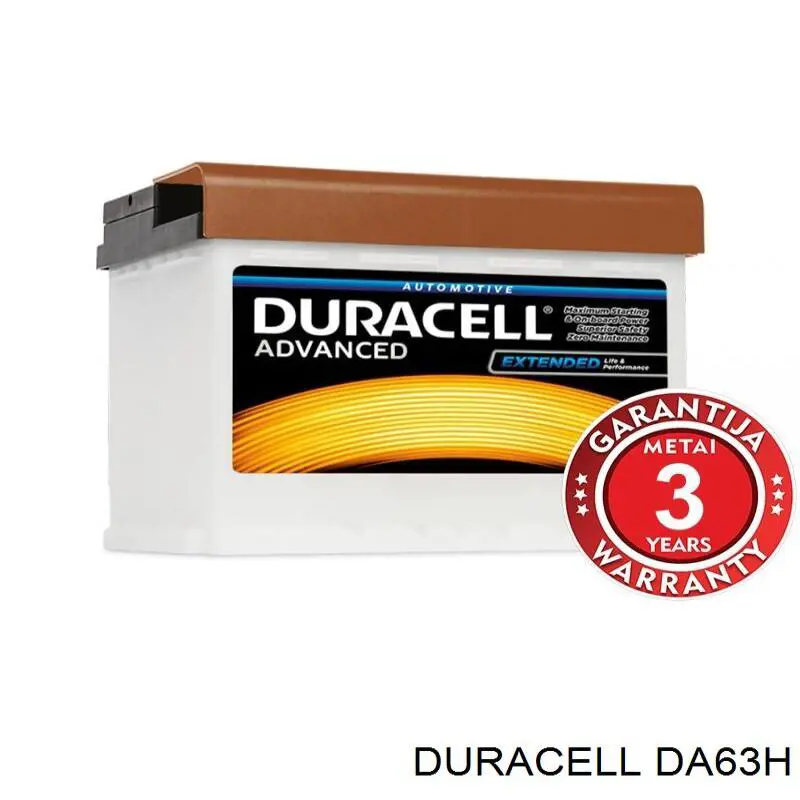 Batería DA63H Duracell