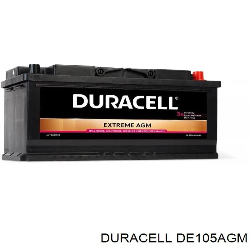 Batería de arranque Duracell DE105AGM precio, desde 343,99 EUR