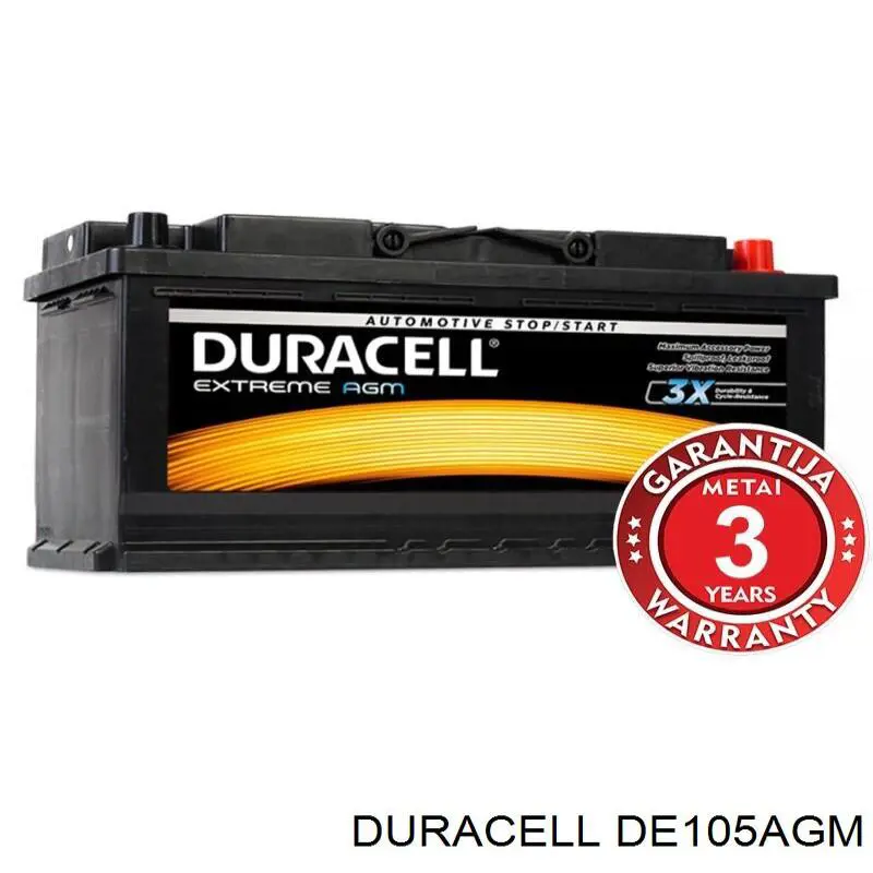 Batería DE105AGM Duracell