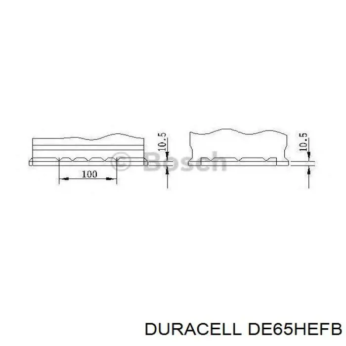 Batería DE65HEFB Duracell