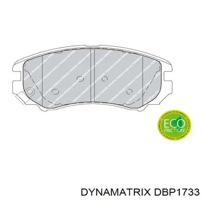 DBP1733 Dynamatrix pastillas de freno delanteras