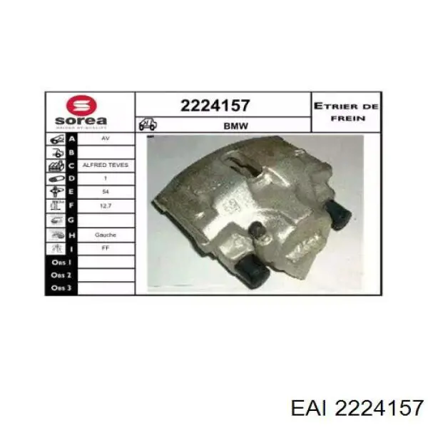 2224157 EAI pinza de freno delantera izquierda