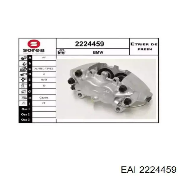 2224459 EAI pinza de freno delantera izquierda