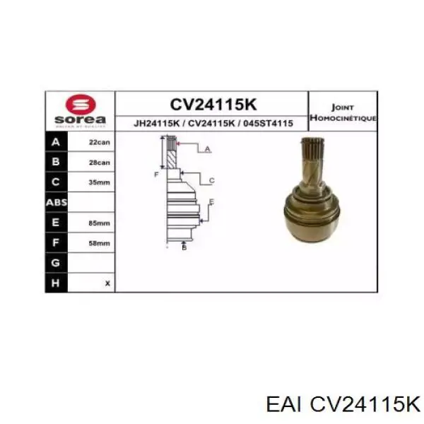 Comprar C120304 Denckermann Junta homocinética interna delantera