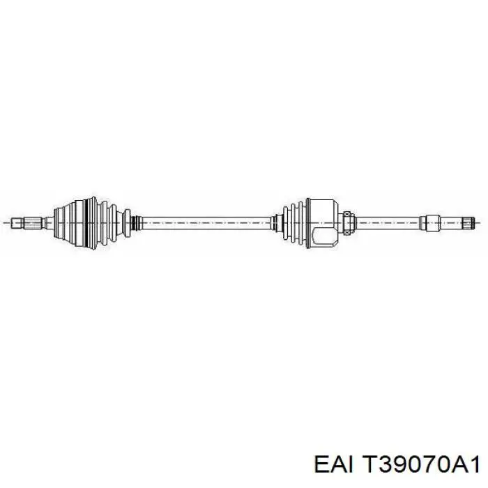 T39070A1 EAI árbol de transmisión delantero derecho