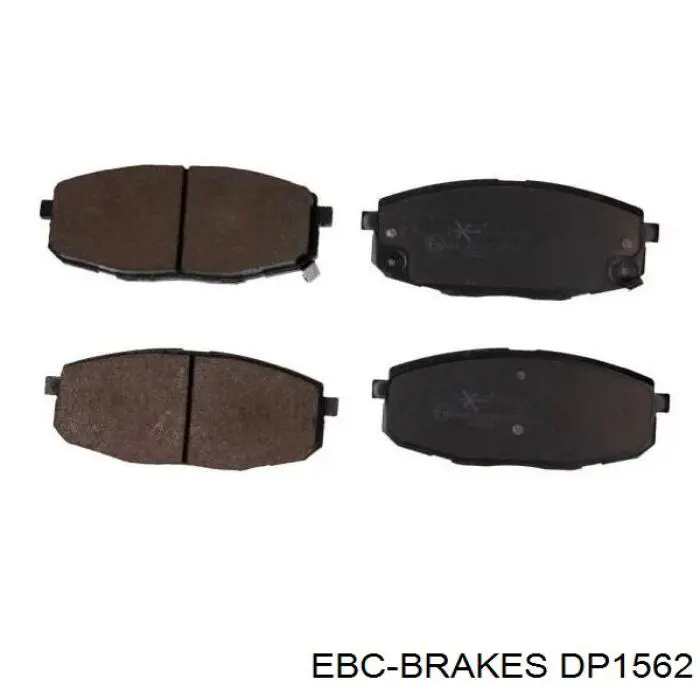 DP1562 EBC Brakes pastillas de freno delanteras