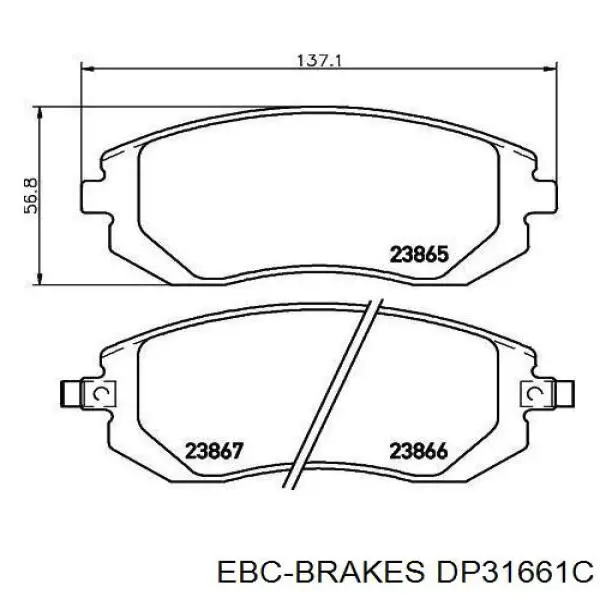 Pastillas de freno delanteras Subaru Impreza 3 GH