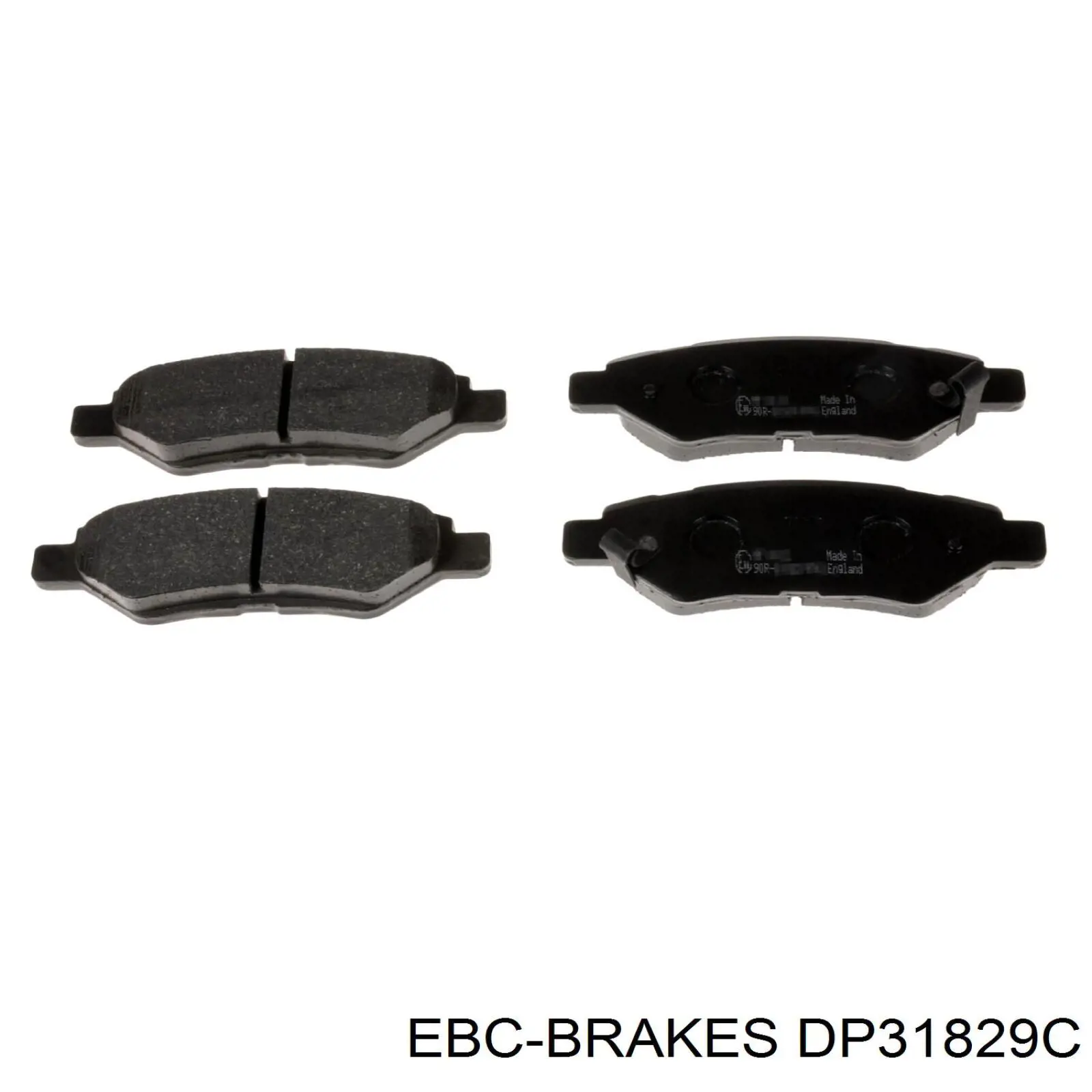 DP31829C EBC Brakes pastillas de freno traseras