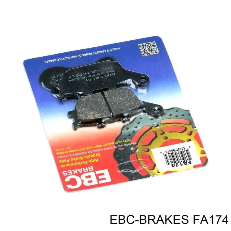 FA174V EBC Brakes pastillas de freno traseras