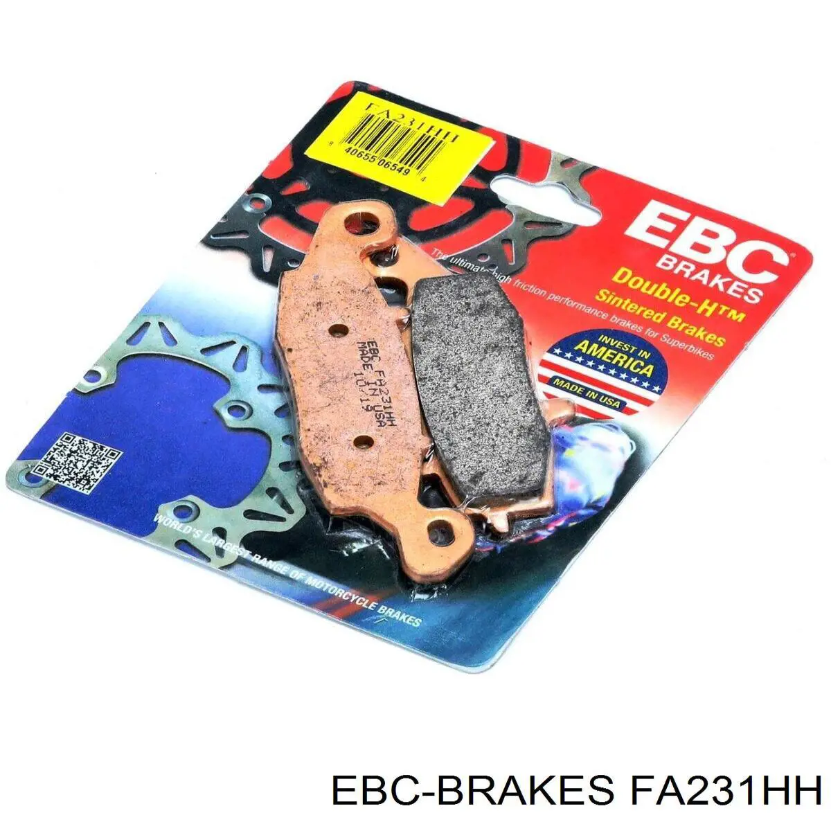 FA231HH EBC Brakes pastillas de freno delanteras