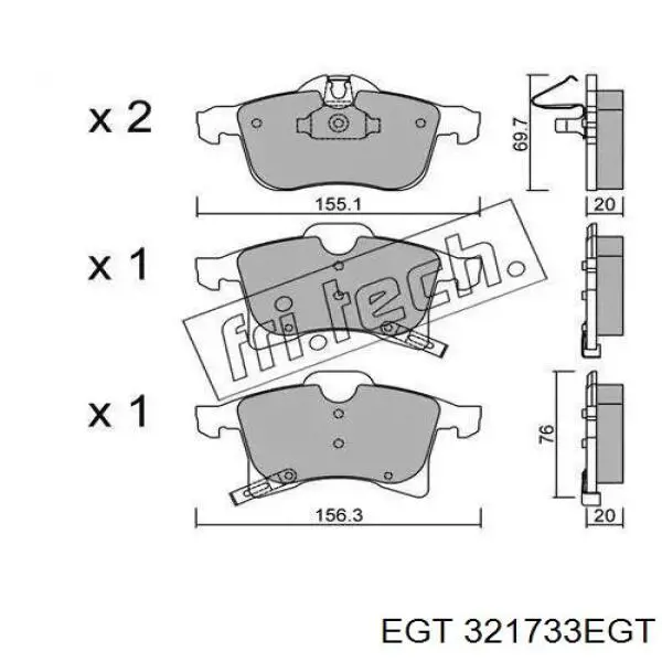 Pastillas de freno delanteras Opel Vectra