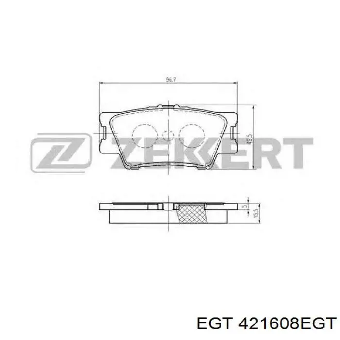 Juego de zapatas de frenos, freno de estacionamiento Nissan Tiida C11X