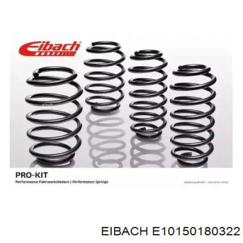 E10150180322 Eibach Juego de resortes de suspensión