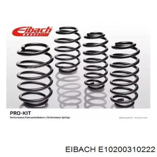 E10200310222 Eibach Juego de resortes de suspensión