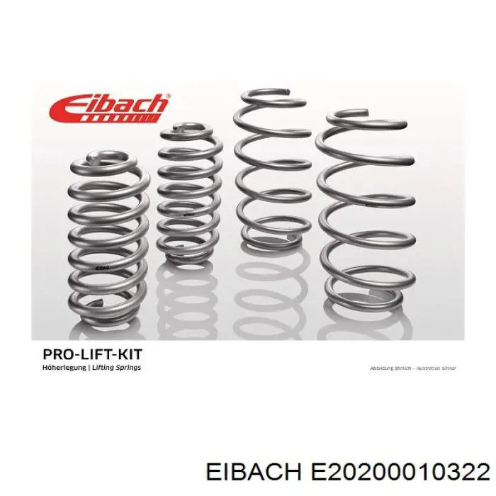 Comprar E20200010322 Eibach Juego de resortes de suspensión