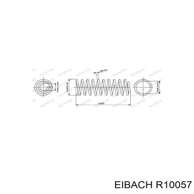 R10057 Eibach muelle de suspensión eje trasero