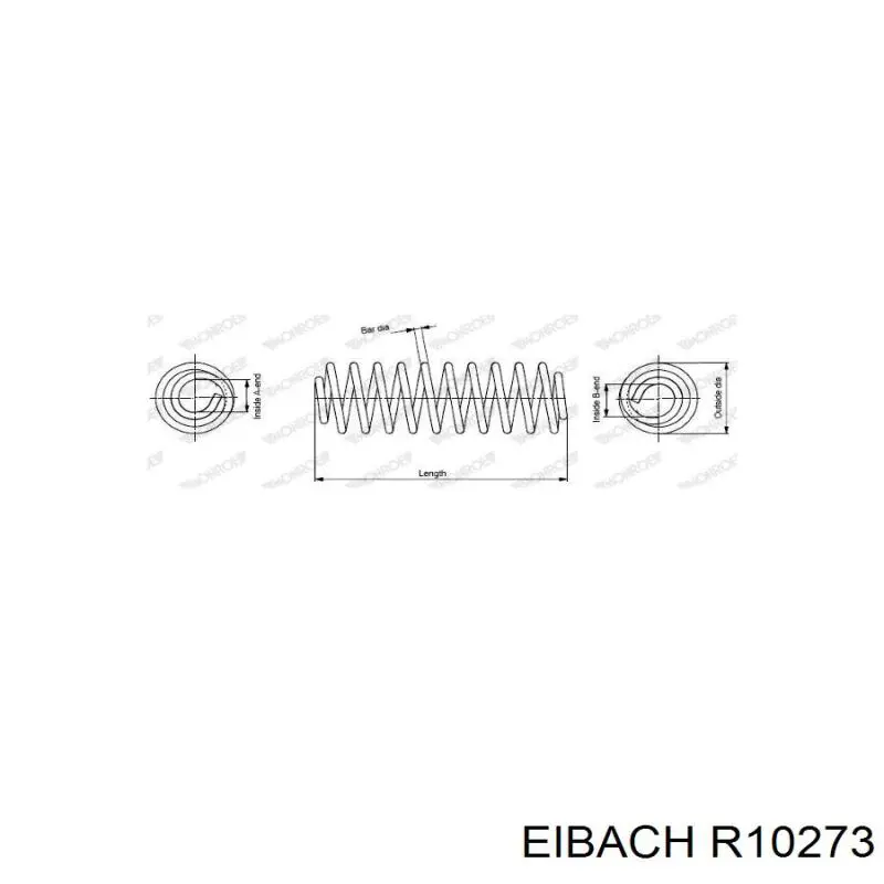 R10273 Eibach muelle de suspensión eje delantero