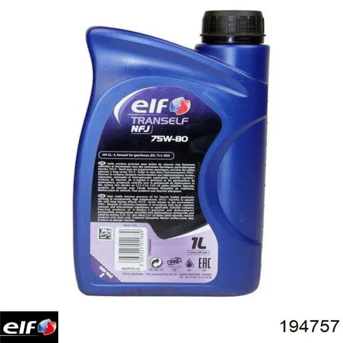 ELF TRANSELF NFJ Sintético 75W-80 GL-4+ 1 L Aceite transmisión (194757)