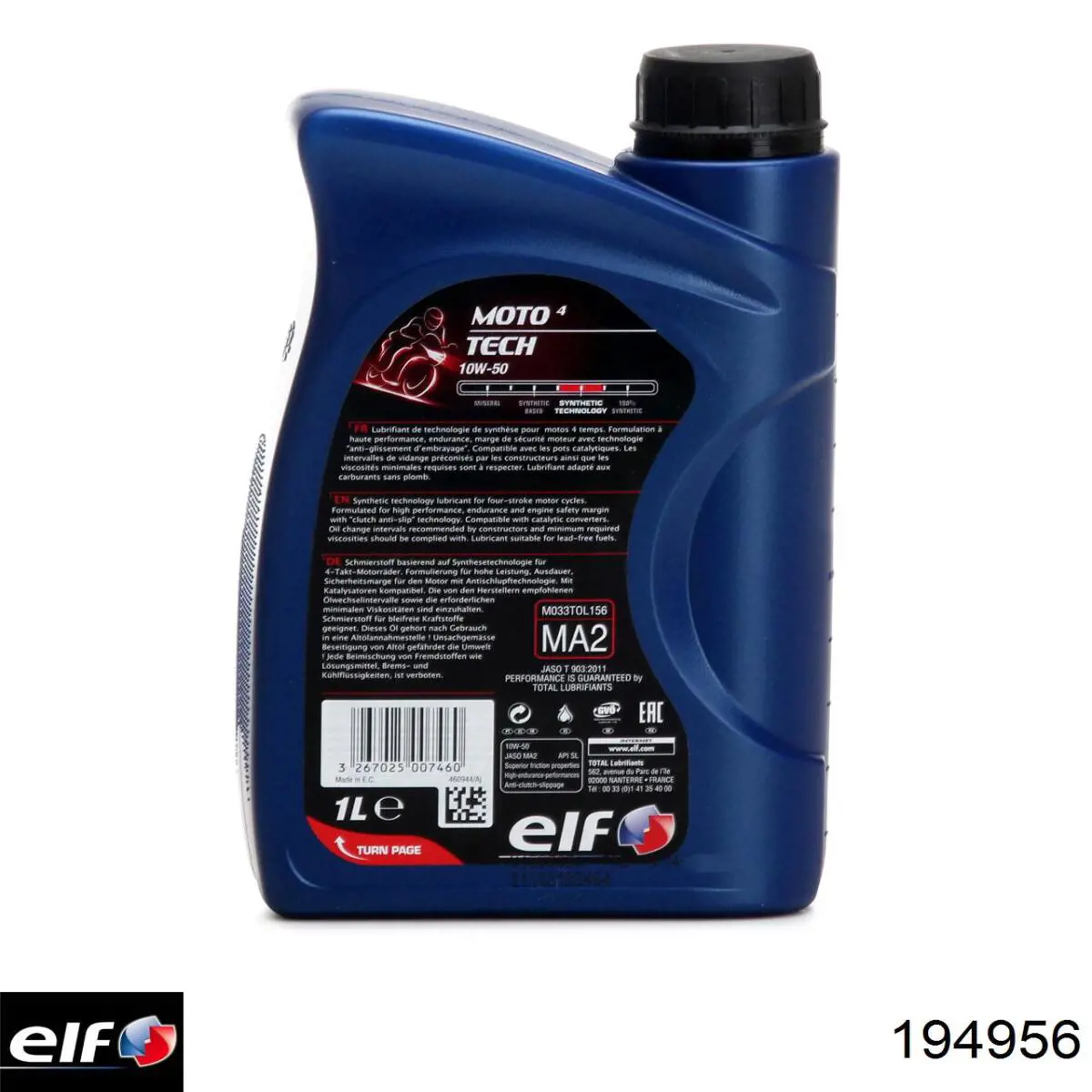 Aceite de motor 853601 Motul