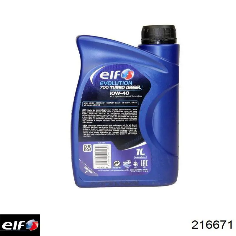 Aceite motor ELF 216671 precio, desde 10,92 EUR