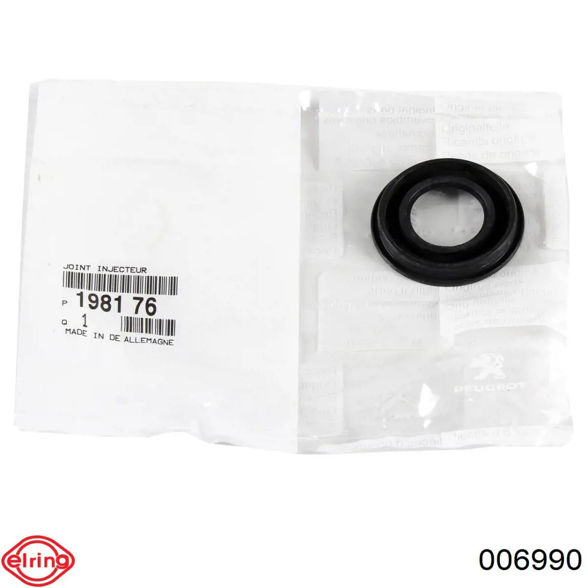 Arandela de asiento del inyector Elring 006990