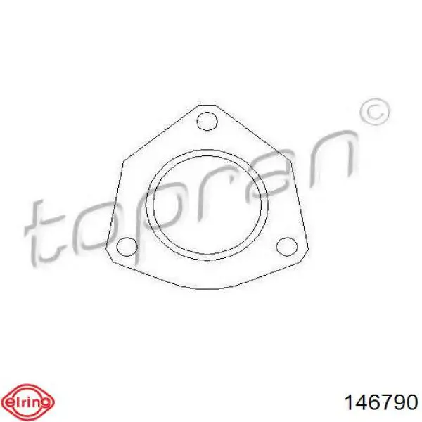 146.790 Elring junta de tubo de escape silenciador