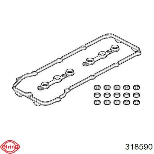 Juego de juntas de tapa de balancines Elring 318590
