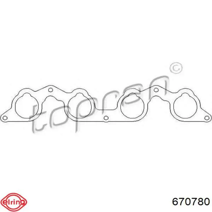 Junta de colector de admisión Elring 670780 precio, desde 4,53 EUR