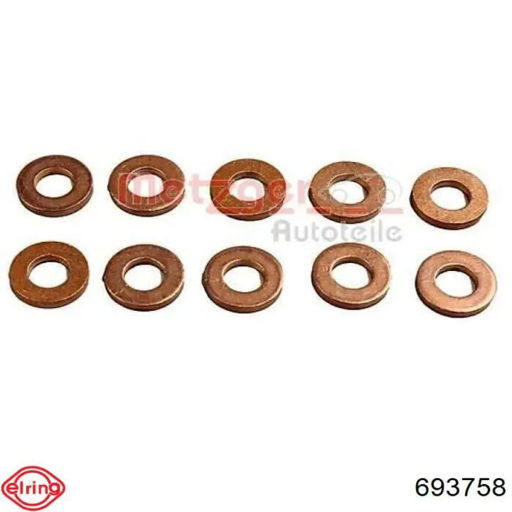 Arandela de asiento del inyector Nissan/Infiniti 166260M900