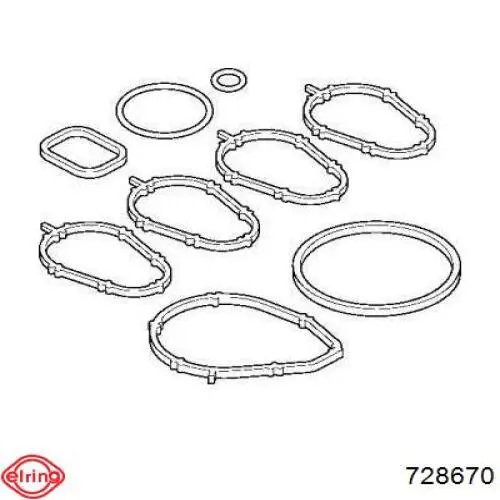 Junta de colector de admisión Elring 728670 precio, desde 7,41 EUR