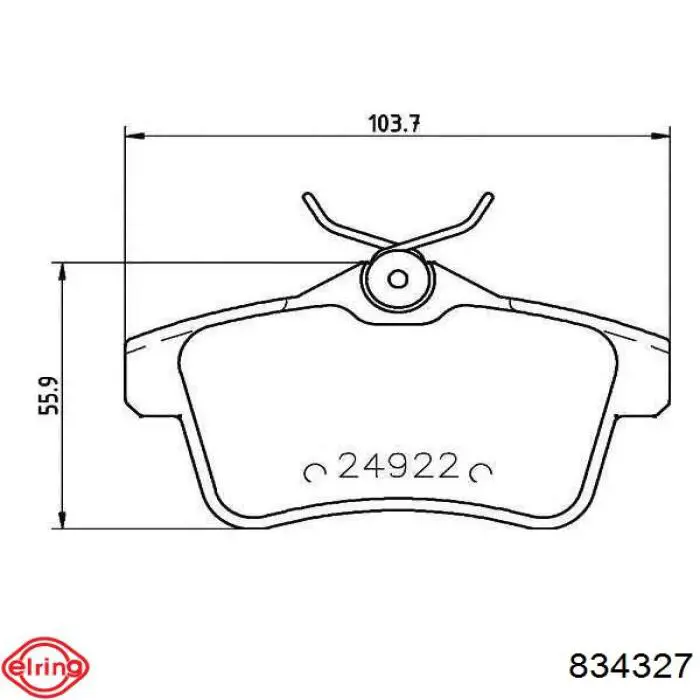 Comprar 834327 Elring Juego de juntas superiores de motor