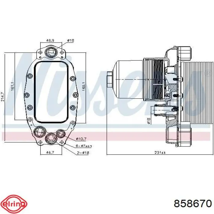 Junta de radiador de aceite Peugeot/Citroen 112007 precio, desde 21,51 EUR