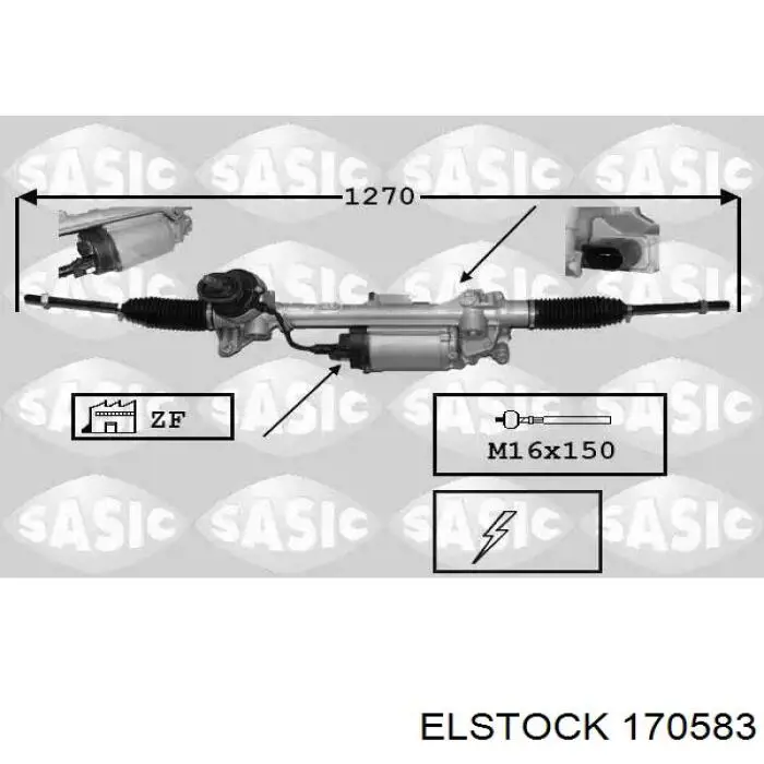 17-0583 Elstock cremallera de dirección