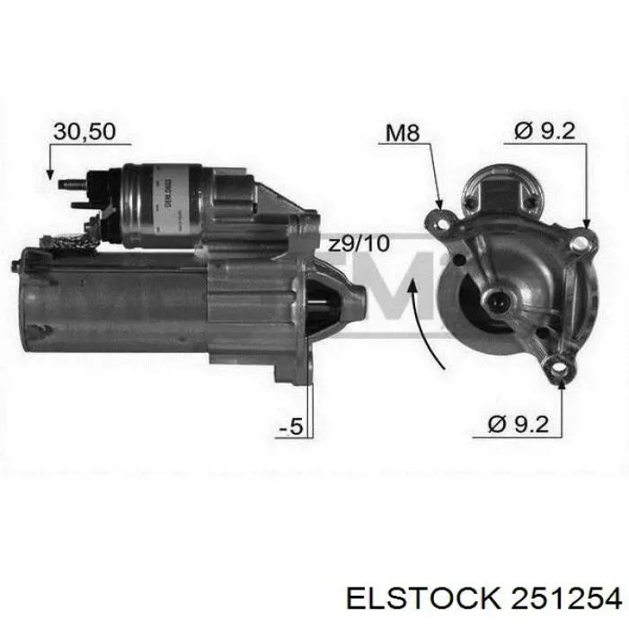 11013850125N Peugeot/Citroen Arranque motores