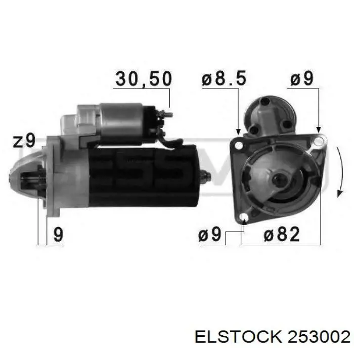 253002 Elstock motor de arranque